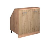 Vicco Meuble de Rangement sous Pente Rion, Chêne Artisan/Chêne doré | Façade robuste · Profondeur 60 cm · Pieds réglables en hauteur · 2 Portes · ✓ Pour différentes inclinaisons de toit