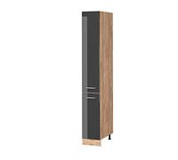 Meuble haute de cuisine R-Line 30cm Anthracite Haute brillance/Chêne de force doré Vicco 37498