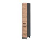 Meuble haute de cuisine R-Line, 30cm, Chêne de force doré/Anthracite, Vicco 37852