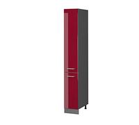 Vicco meuble haute de cuisine R-Line, Rouge bordeaux Haute brillance, 30 cm