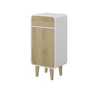 Vicco Meuble midisch Arla, Blanc/chêne, 40x81cm