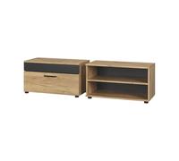 Vicco Meuble Mural Berno, Chêne doré/Anthracite, 2 pièces