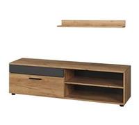 Vicco Meuble mural Berno, Chêne doré/anthracite, avec 1 rabat Chêne doré/anthracite G