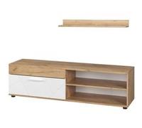 Vicco Meuble mural Berno, Chêne doré/blanc, avec 1 rabat Chêne doré/blanc G