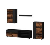 Vicco Meuble Mural Berno, Chêne Rustique, Set de 4 pièces