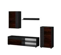 Vicco Meuble-paroi Berno, Marron, Lot de 4