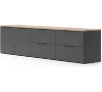 Vicco Meuble-paroi Wido, 3 pièces, Anthracite/Sonoma
