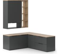 Vicco Meuble-paroi Wido, 5 pièces, Anthracite/Sonoma