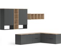 Vicco Meuble-paroi Wido, 9 pièces, Anthracite/Sonoma