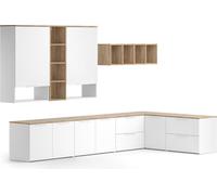 Vicco Meuble-paroi Wido, 9 pièces, Blanc/Sonoma