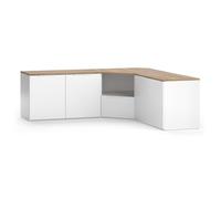 Vicco Meuble-paroi Wido, Blanc/Sonoma, 2 pièces