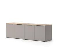 Vicco Meuble-paroi Wido, Grège, 2 Parties