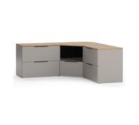 Vicco Meuble-paroi Wido, Grège, 2 pièces