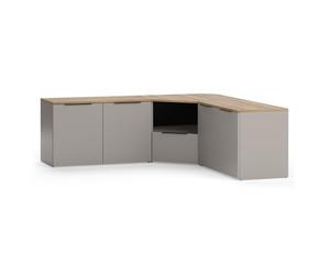 Vicco Meuble-paroi "Wido" Grège | 3 parties, adapté à une installation murale ou à poser