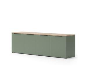 Vicco Meuble-paroi Wido, Vert, 2 Parties