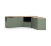 Vicco Meuble-paroi Wido, Vert, 3 Parties