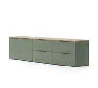 Vicco Meuble-paroi Wido, Vert, 3 Parties