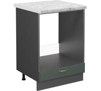 Vicco meuble pour four Fame-Line, 60 cm , PT Marbre, Vert Or Campagne/Anthracite