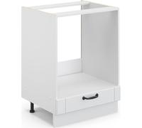Vicco Meuble pour Four Fame-Line, Blanc Campagne/Blanc, 60 cm sans Plan de Travail