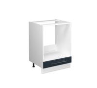 Vicco Meuble pour Four Fame-Line, Bleu foncé Brillant, 60cm | Façade en MDF · Sans plan de travail · Pieds réglables en hauteur · Poignées en métal · Intégration facile