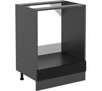 Vicco meuble pour four R-Line, Noir Haute brillance, 60 cm sans plan de travail