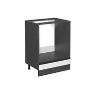 Vicco Meuble pour Four R-Line, Blanc, 60cm | ✓ Niche pour four · Sans plan de travail · Pieds réglables en hauteur · Librement combinable · Intégration facile