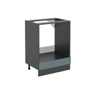 Vicco Meuble pour Four R-Line, Bleu-Gris/Anthracite, 60 cm sans Plan de Travail