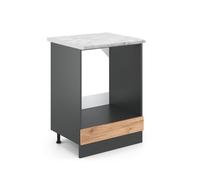 Vicco Meuble pour Four R-Line, Chêne de Force doré/Anthracite, PT Marbre