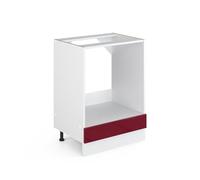 Vicco Meuble pour Four R-Line, Rouge Brillant, 60cm sans PT