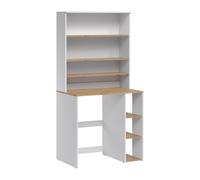 Vicco Meuble pour Lave-Linge Viktor, Blanc/Chêne Artisan, 93.6x88.2cm | 2 pièces avec étagère
