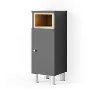 Vicco Meuble Salle de Bain Aquis, Anthracite, 30x81.8cm, pour Le Rangement dans la Salle de Bain et Compatible avec Aquis