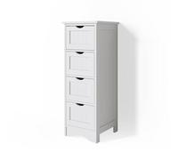 Vicco Meuble Salle de Bain Bianco, Blanc, 30x81cm