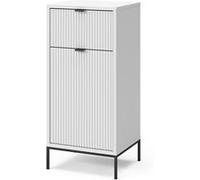Vicco Meuble de Rangement de Salle de Bain Eliza, Blanc, 40 x 87 cm avec Porte et tiroir