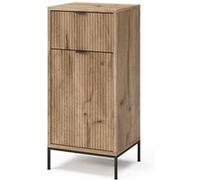 Vicco Meuble Salle de Bain Eliza, Chêne Viking, 40x87cm avec Porte et tiroir