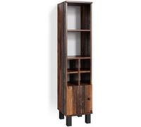 Vicco Meuble salle de bain Fynn, Chêne rustique, 30x130.6cm petite porte Chêne rustique G