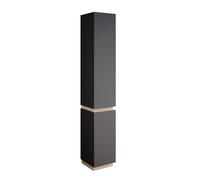 Vicco Meuble Salle de Bain Gloria, Anthracite, 33x197.5cm avec 2 Portes, avec découpe pour Siphon et Compatible avec la série Gloria