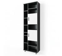 Vicco Meuble Salle de Bain Ilias, Anthracite/Blanc, 60x190cm