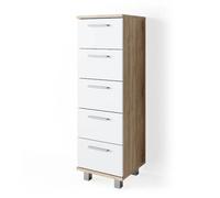 Vicco Meuble Salle de Bain Ilias, Sonoma, 30x95cm
