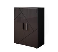 Vicco Meuble Salle de Bain Irma, Anthracite Haute Brillance, 60x81cm, pour Le Rangement dans la Salle de Bain et Compatible avec la série Irma