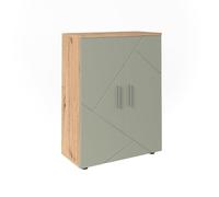 Vicco Meuble Salle de Bain Irma, Vert Sauge, 60x81cm, Deux Portes offrent Un Espace de Rangement fermé pour Produits de Soin et Serviettes