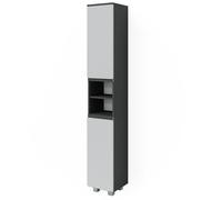 Vicco Meuble Salle de Bain J-Shape, Blanc, 30x190cm, pour Le Rangement et la Combinaison avec d'autres éléments en Forme de J