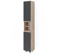 Meuble salle de bain J-Shape, 30x190cm, Sonoma, Vicco 40125