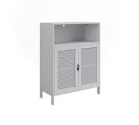 Vicco Meuble Salle de Bain Liora, Blanc, 60x80cm avec 2 Portes, pour Le Rangement des Accessoires de Salle de Bain et des Serviettes