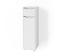 Vicco Meuble Salle de Bain Ruben, Blanc, 30x97.5cm, pour Le Rangement dans la Salle de Bain, Compatible avec la Collection Ruben