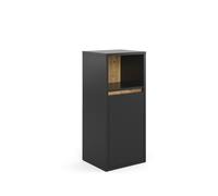 Vicco Meuble Salle de Bain Viola, Anthracite, 33x80cm, pour Montage Mural avec espaces de Rangement Ouverts et fermés