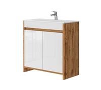 Vicco Meuble sous-lavabo Lemgo, Chêne doré, 79.8 cm
