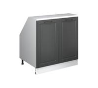 Vicco Meuble sous Pente R-Line, Anthracite Campagne, 80cm 2 Portes, 60 cm de Profondeur, pour Une Combinaison Libre au Sein de systèmes de Cuisine modulaires