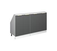 Vicco Meuble sous Pente R-Line, Anthracite-Or, 140cm