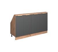 Vicco Meuble sous Pente R-Line, Anthracite-Or, 140cm