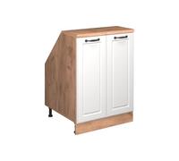 Vicco Meuble sous Pente R-Line, Blanc Campagne, 60cm 2 Portes, 60 cm de Profondeur, pour Une Combinaison Libre au Sein de systèmes de Cuisine modulaires